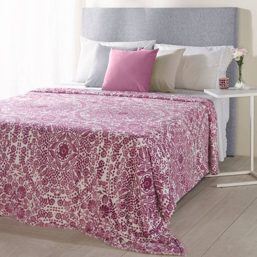 Frazada Microfibra King Size Super Liviana Y Calentita Violeta