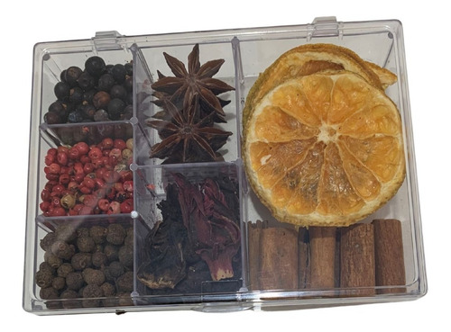 Imagem 7 de 10 de Caixa Para Presente Kit Gin Tônica 7 Especiarias Premium