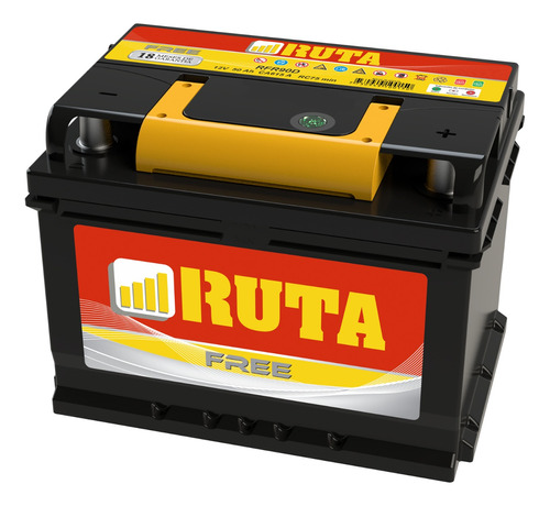 Bateria Ruta Free 12v 60ah(229x173x225) 600a Pol+ Der