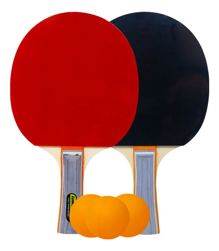 Raquetas Ping Pong Mas 3 Pelotas Kit Lujo