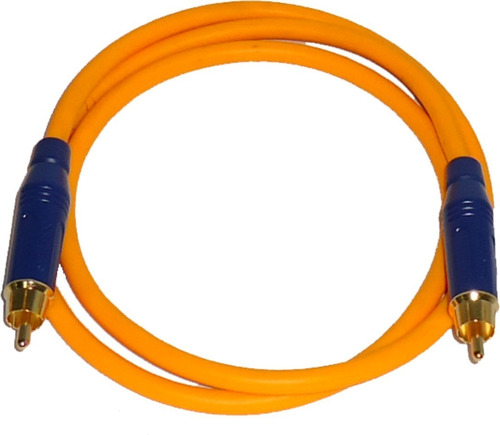Cable Stereo Balanceado Naranja Fluor 6mm X Metro Trs Rca
