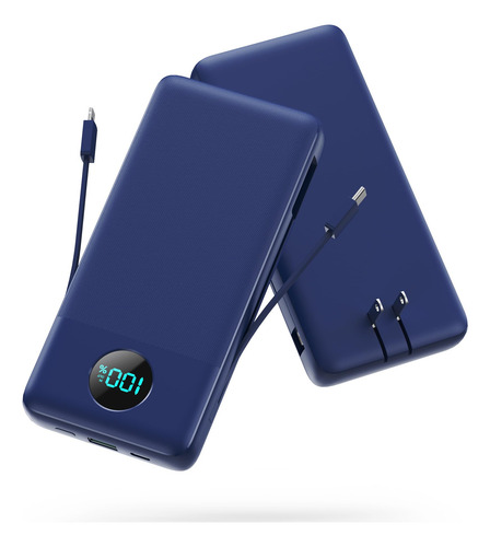 Cargador Portátil Gkutw 13800 Mah Usb C Power Bank Con Cable