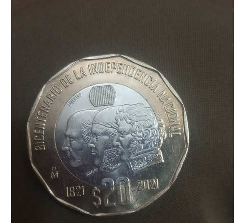 Moneda De 20 Pesos Bicentenario De La Independencia Nacional