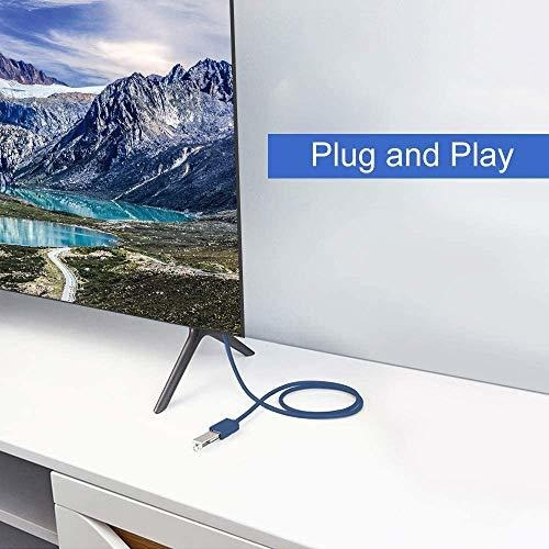 Cable De Extensión Usb 3.0, 1 Pie, Paquete De 2, 90 Grados A