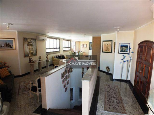 Imagem 8 de 21 de Cobertura À Venda, 530 M² Por R$ 3.000.000,00 - Aparecida - Santos/sp - Co0059