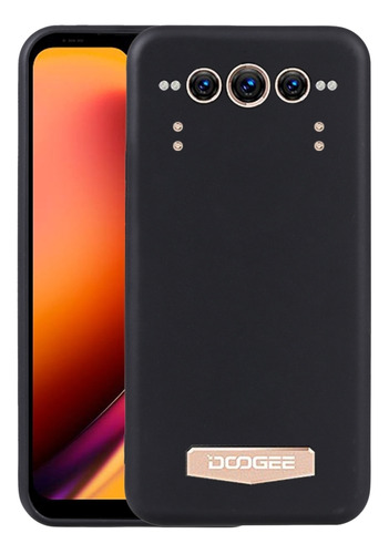 Funda De Teléfono Negra De Tpu Para Doogee V Max