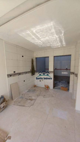 Sobrado + Cobertura Com 03 Quartos(01 Suíte )espaço Gourmet, 04 Vagas À Venda, 150 M² - Vila Alto De Santo André - Santo André/sp - So0414