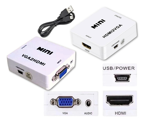 Convertidor Hdmi/vga2 