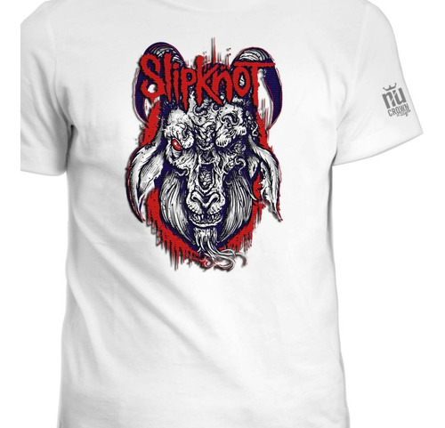 Camisetas Slipknot Estampada Chivo Bandas Metal Rock Ink