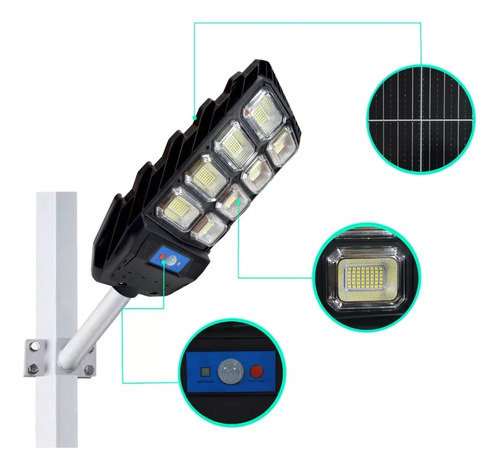 Luminaria Solar Led 240w Suburbana Alumbrado Exterior Ip65