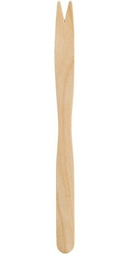 Tenedores De Madera  14 Cm Degustacion Pasapalos Paq 100 