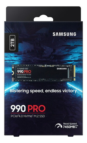 Unidad Ssd M.2 2tb Samsung 990 Pro Pcle 4.0 Color Negro