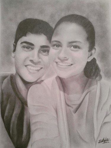 Retratos Artísticos Personalizados A Lápiz