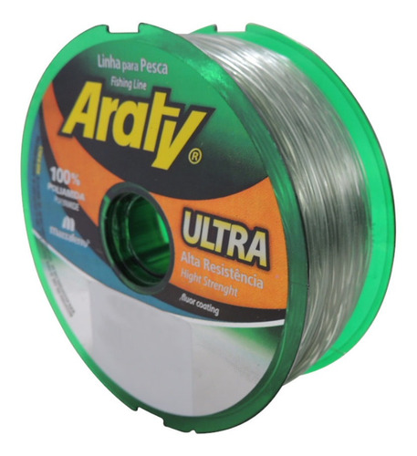 Linha Mono Mazzaferro Araty Ultra 0.80mm 71,4lb 100m - Prata Cor Prateado