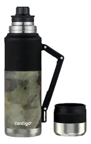 Termo Contigo Tapon Cebador Mate Camuflado Acero Inoxidable 2070898 1.1L