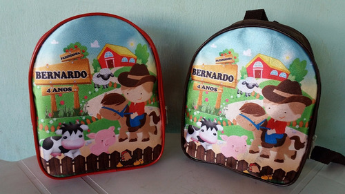 50 Mochilas Personalizada  P Lembrancinha Fazendinha