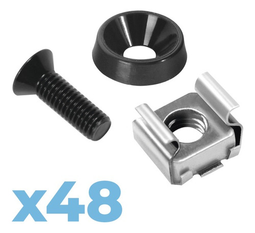 Juego 48 Tornillos, Arandelas Y Tuercas Enjauladas Linkedpro