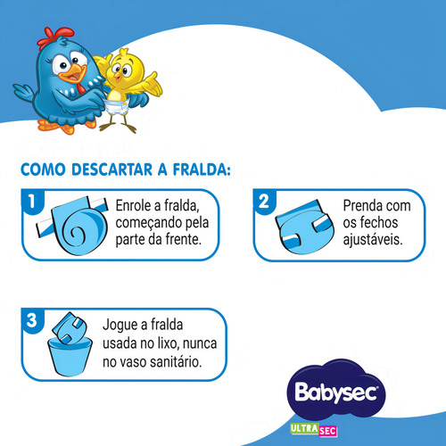 Fralda Babysec Ultrasec Mega P 42 Unidades