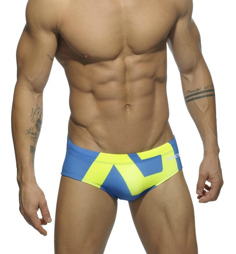 Sunga Bañador Addicted Celeste Logo Brief