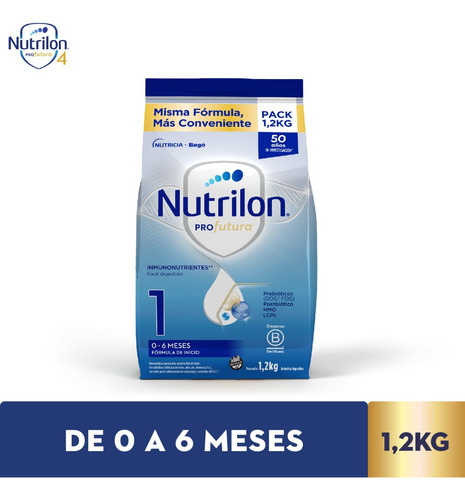 Leche Nutrilon 1 En Polvo Profutura Pouch X 1,2 Kg