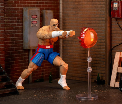 Figura Sagat Street Fighter2 Jada Toys Deluxe