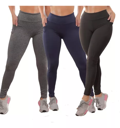 Linda para academia bolso celular em suplex calça legging fitness - R$  79.00, cor Branco #124738, compre agora