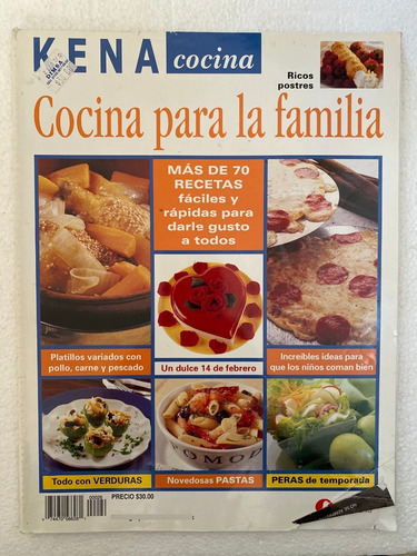Revista Kena Cocina Para La Familia #25 Ricos Postres 2004 (Usado)
