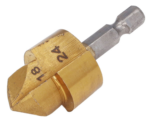 Broca Hss Con Vástago Hexagonal De 1/4 Pulgadas, Avellanado,