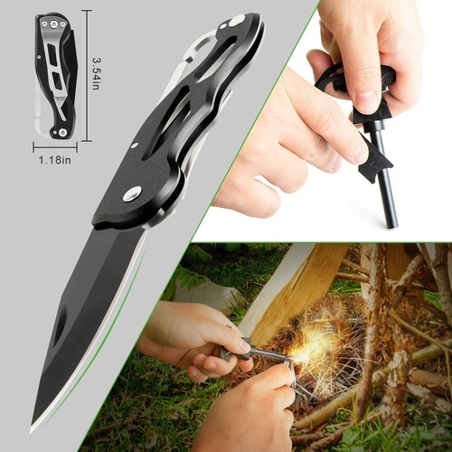 Kit De Supervivencia Militar Al Aire Libre Herramientas De