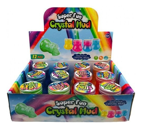 Super Fun Slime Con Glitter Por Unidad/colores Surtidos