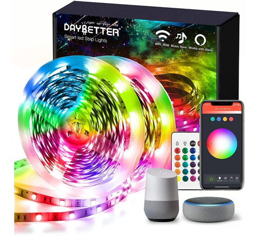 Tira Led Con App Wifi Rgb Control Desd El Telefono 30 Metro
