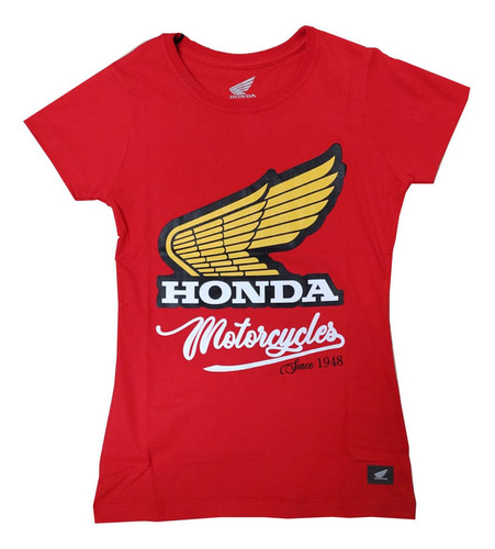 Remera Honda Lady Wing Roja