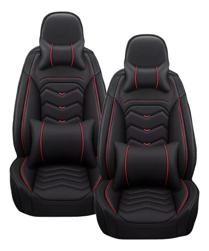 Kit Fundas Cubre Asiento Eco Cuero Auto Almohadilla Luxury