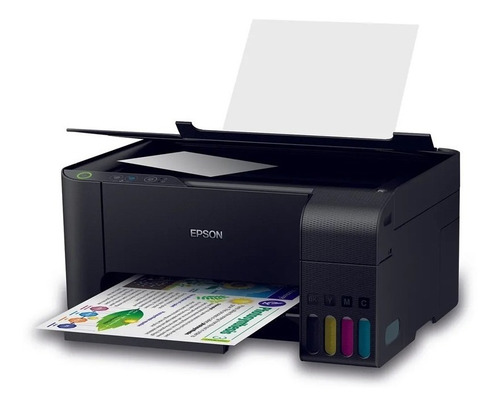 Imagen 8 de 10 de Impresora a color multifunción Epson EcoTank L3150 con wifi negra 220V