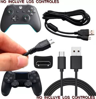 Cable De Carga Control Xbox One Y Ps4 5 Metros