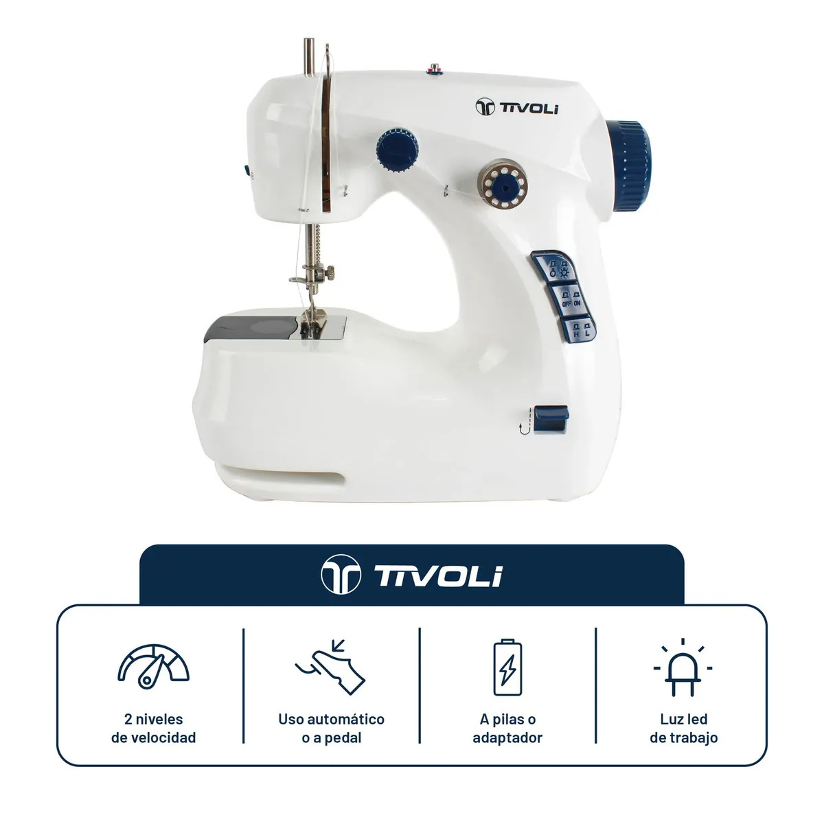 Maquina De Coser Portátil Tivoli Costura Recta