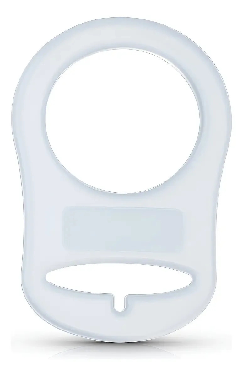 3 Adaptadores Silicone Chupeta Sem Alça Mam Nuk Transparente 3 Transparentes