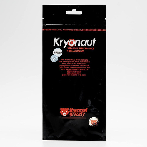 Imagen 6 de 7 de Pasta Térmica Thermal Grizzly Kryonaut 12.5 W 5,5 G Extrema
