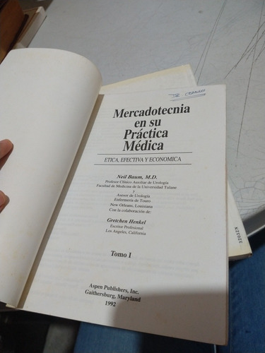 Mercadotecnia En Su Estructura Médica Neil Baum 2 Tomos (Usado)