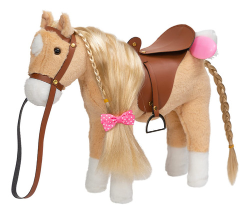 Hollyhome Palomino - Caballo De Peluche, Bonito Poni, Jugue.