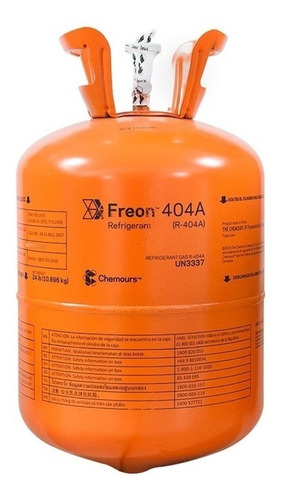 Garrafa Gas Refrigerante Dupont Freon R404a X 10.896kg