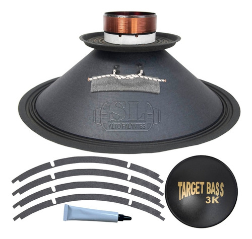 5kit Reparo Sl Compatível Com Eros Target 3k 18pol 4ohms