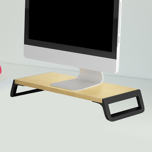 Grande Suporte De Mesa Fácil De Instalar Madeira E Preto