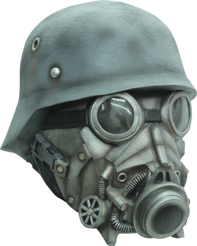 Máscara De Gas Latex Soldado Guerra Nuclear Halloween Fiesta