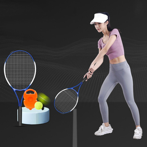 Raqueta De Tenis Para Entrenador De Bola Y Base De 53 Cm.