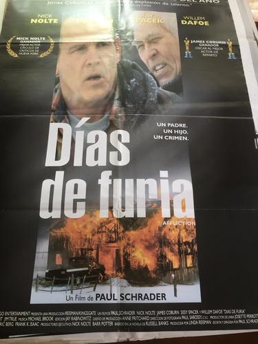 Poster Dias De Furia Nick Nolte Sissy Spacek Original