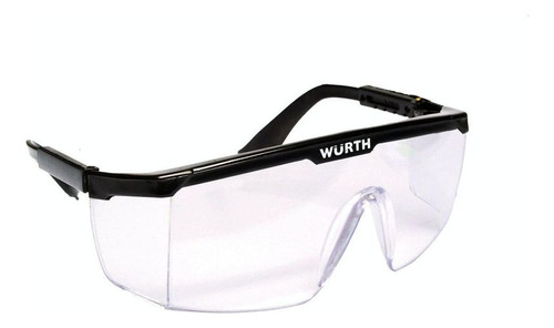 Óculos De Segurança Pró Incolor Com Haste Preta - Wurth