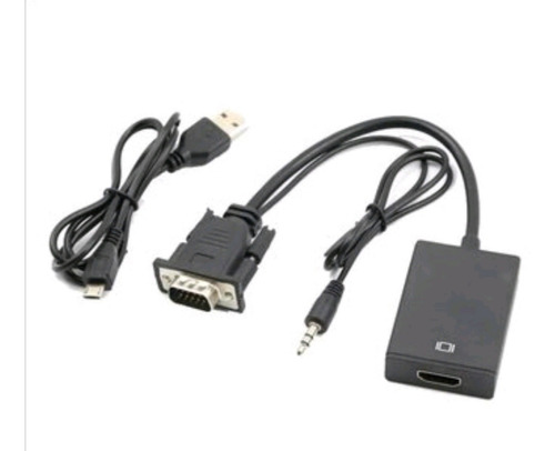 Convertidor Vga A Hdmi Con Cable De Audio. 