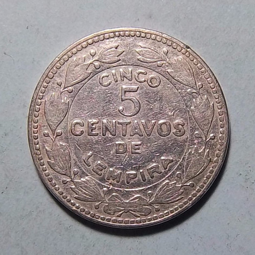 Honduras 5 Centavos De Lempira 1954 Excelente Km 72.2