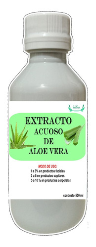 Extracto De Aloe Vera Uso Cosmetico 500 Ml